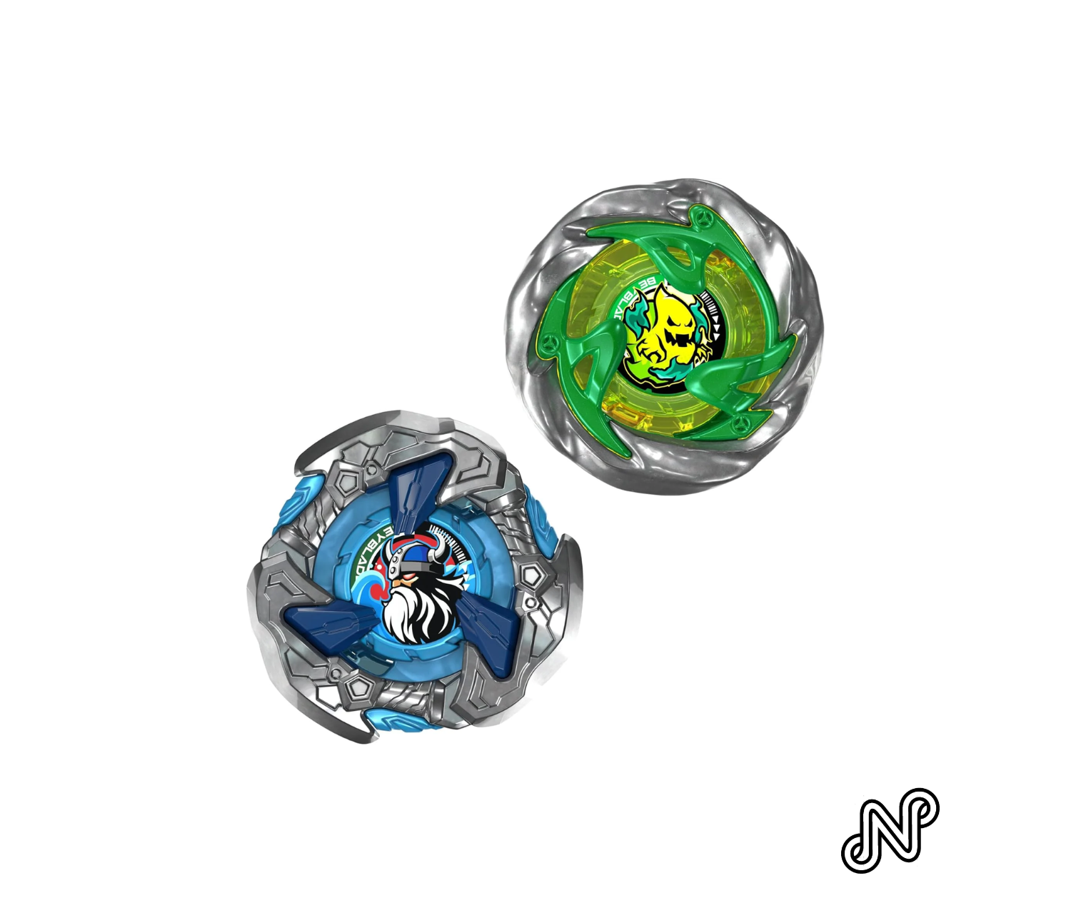Beyblade X Circle Ghost 4-60LR UX & Hack Viking 4-55O UX Dual Battling Top Set