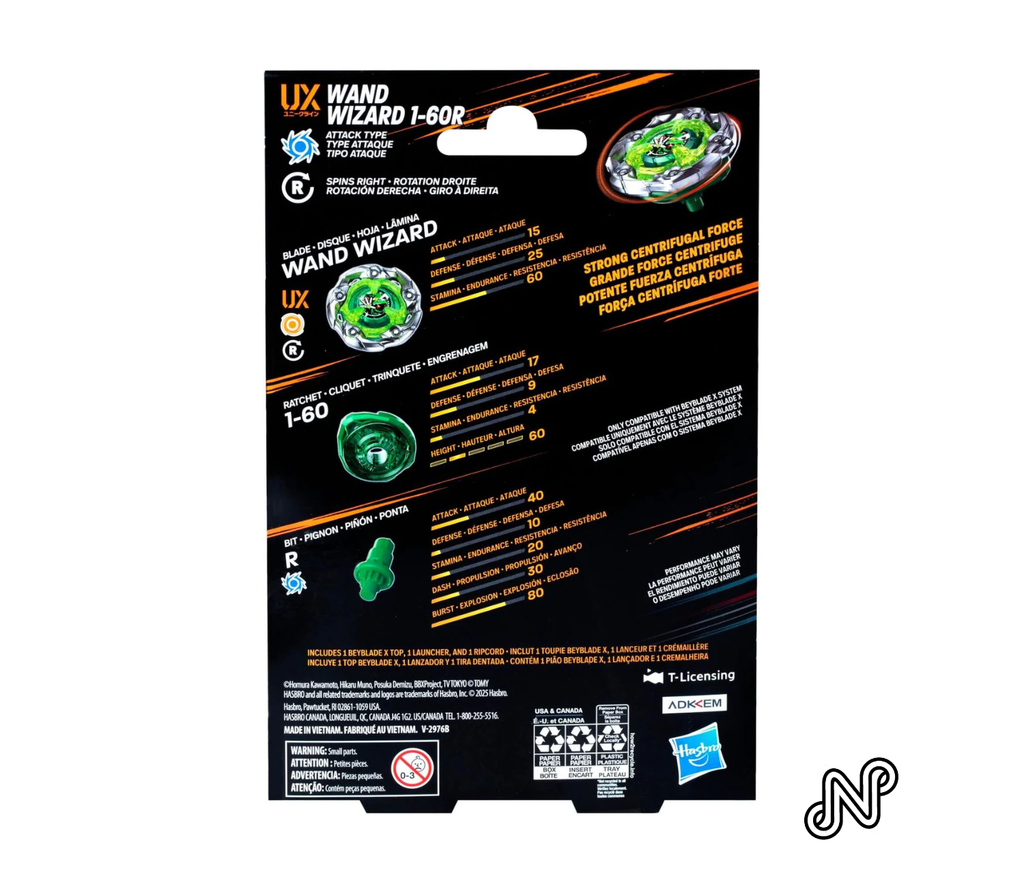 Beyblade X Wand Wizard Rod 1-60R (Hijau)