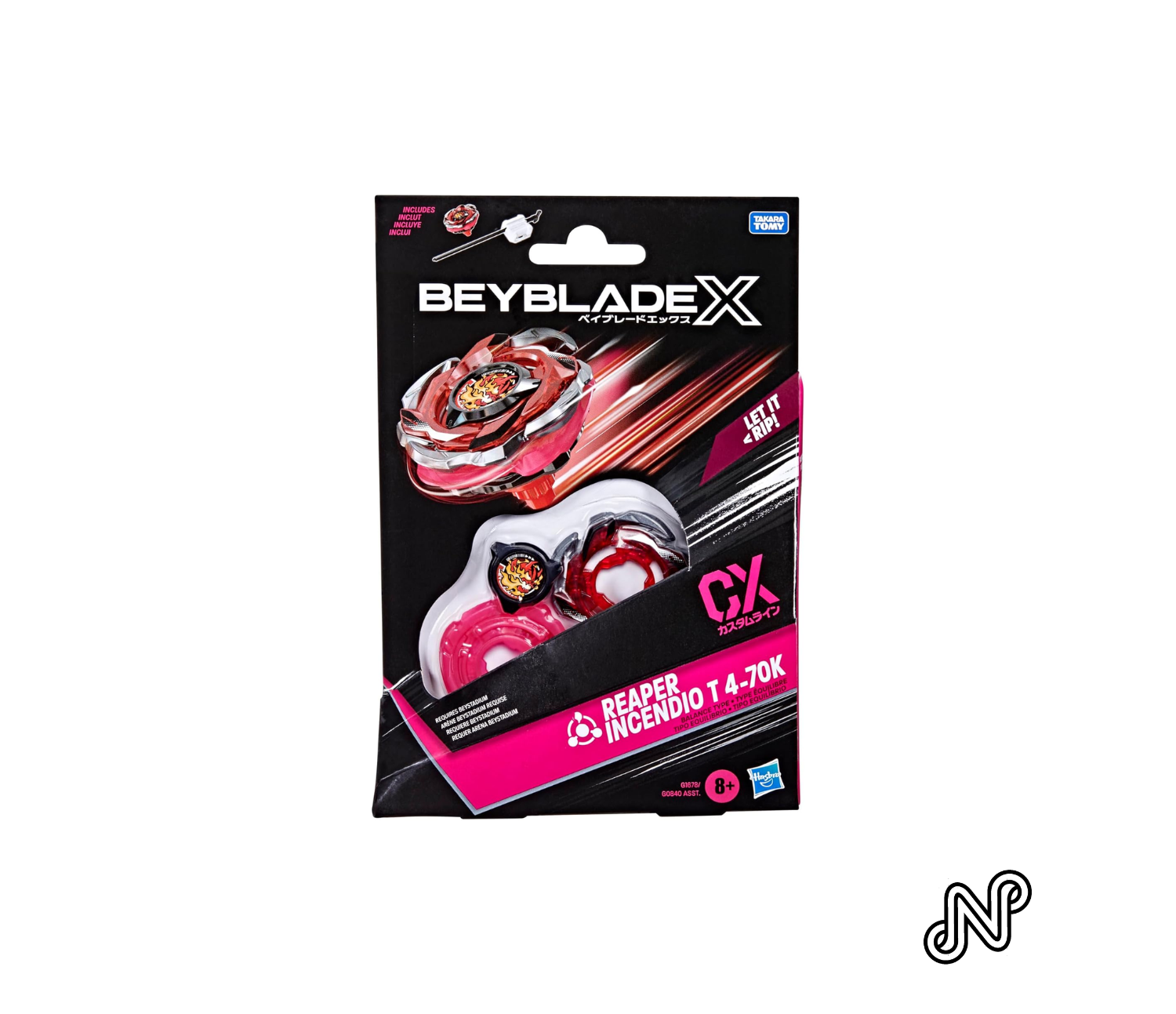 Beyblade X Reaper Incendio T 4-70K CX Starter Pack Set