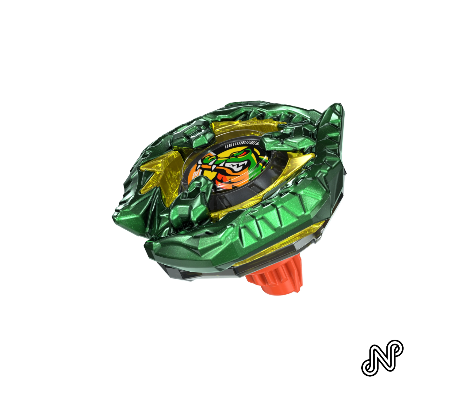 Beyblade X Bite Croc 2-60Q Metal Coat with Deluxe String Launcher Battling Top with Custom Grip & Right-Spinning Toy Hasbro