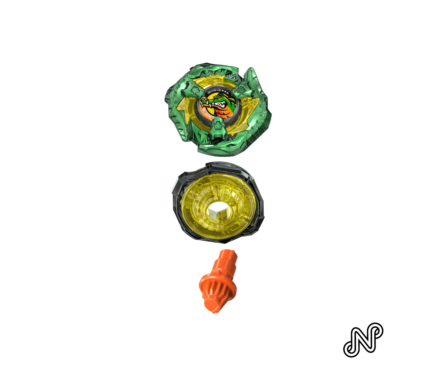 Beyblade X Bite Croc 2-60Q Metal Coat with Deluxe String Launcher Battling Top with Custom Grip & Right-Spinning Toy Hasbro