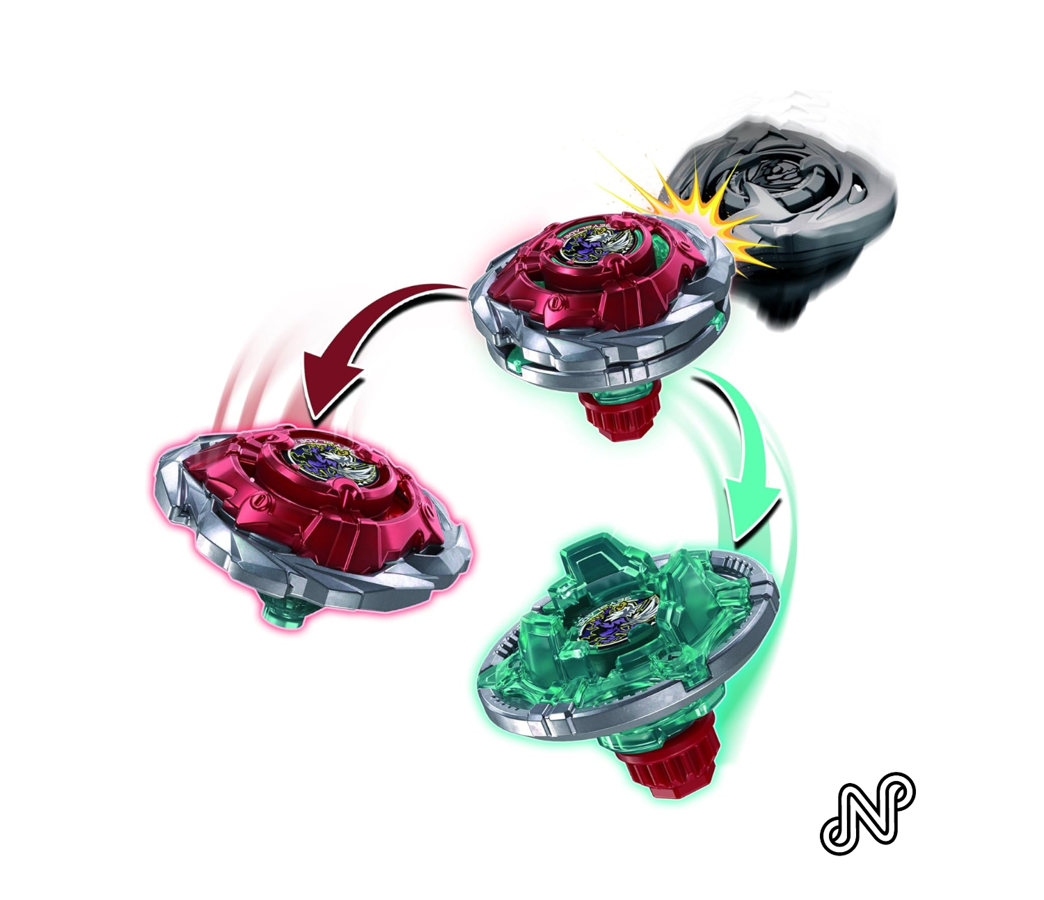 Beyblade X Rocket Griffon H UX Infinity Starter Pack Set, Takara Tomy Balance Type Top and Launcher