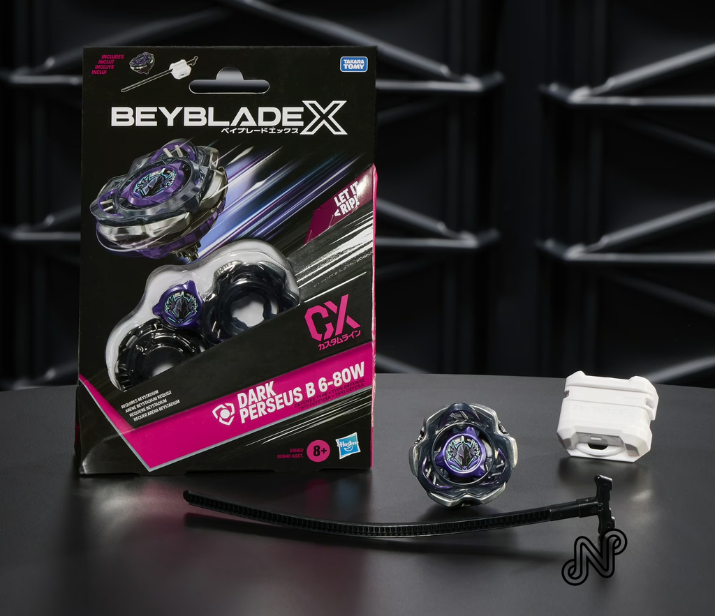 Beyblade X Dark Perseus B 6-80W CX Starter pack Set with Multicolor Defense Battling Top & Launcher
