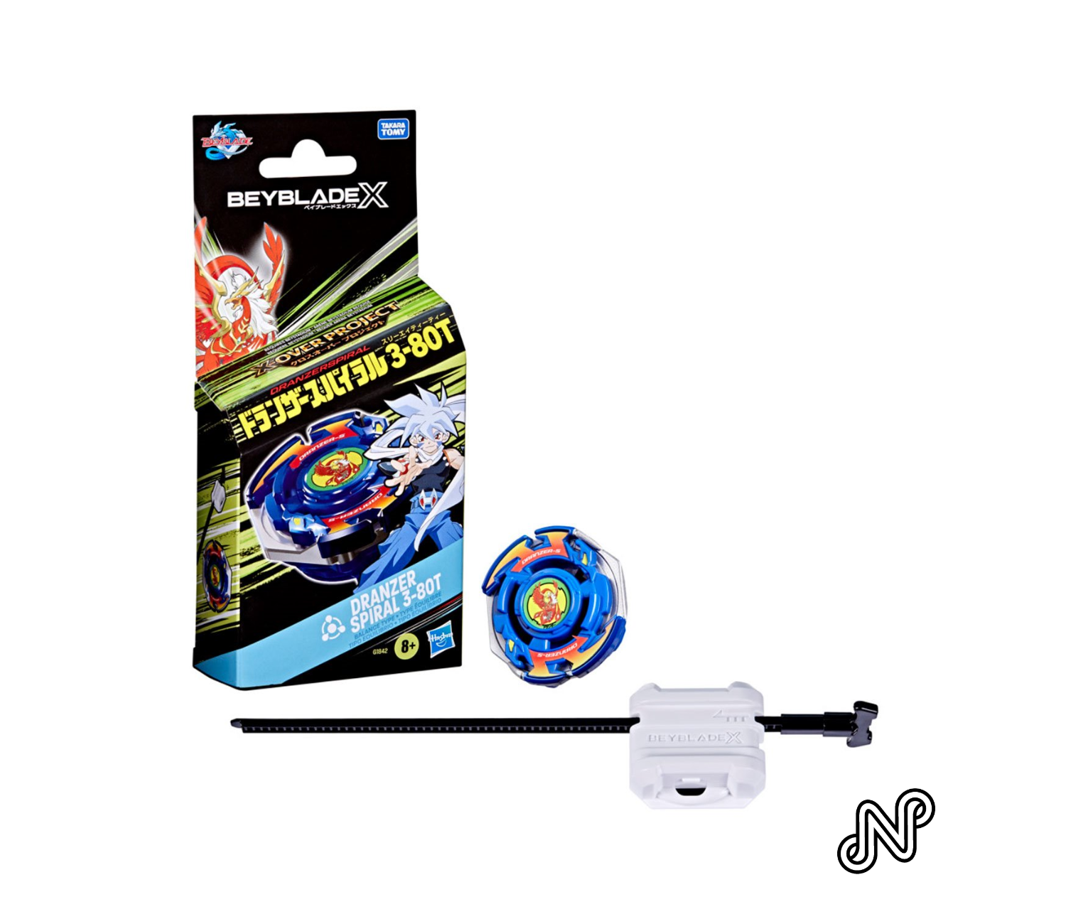 Beyblade X X-Over Project Dranzer Spiral 3-80T Starter Pack Set