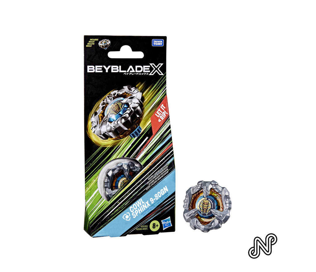 Beyblade X Cowl Sphinx 9-80GN Booster Pack Set with Defense Type Battling Tops