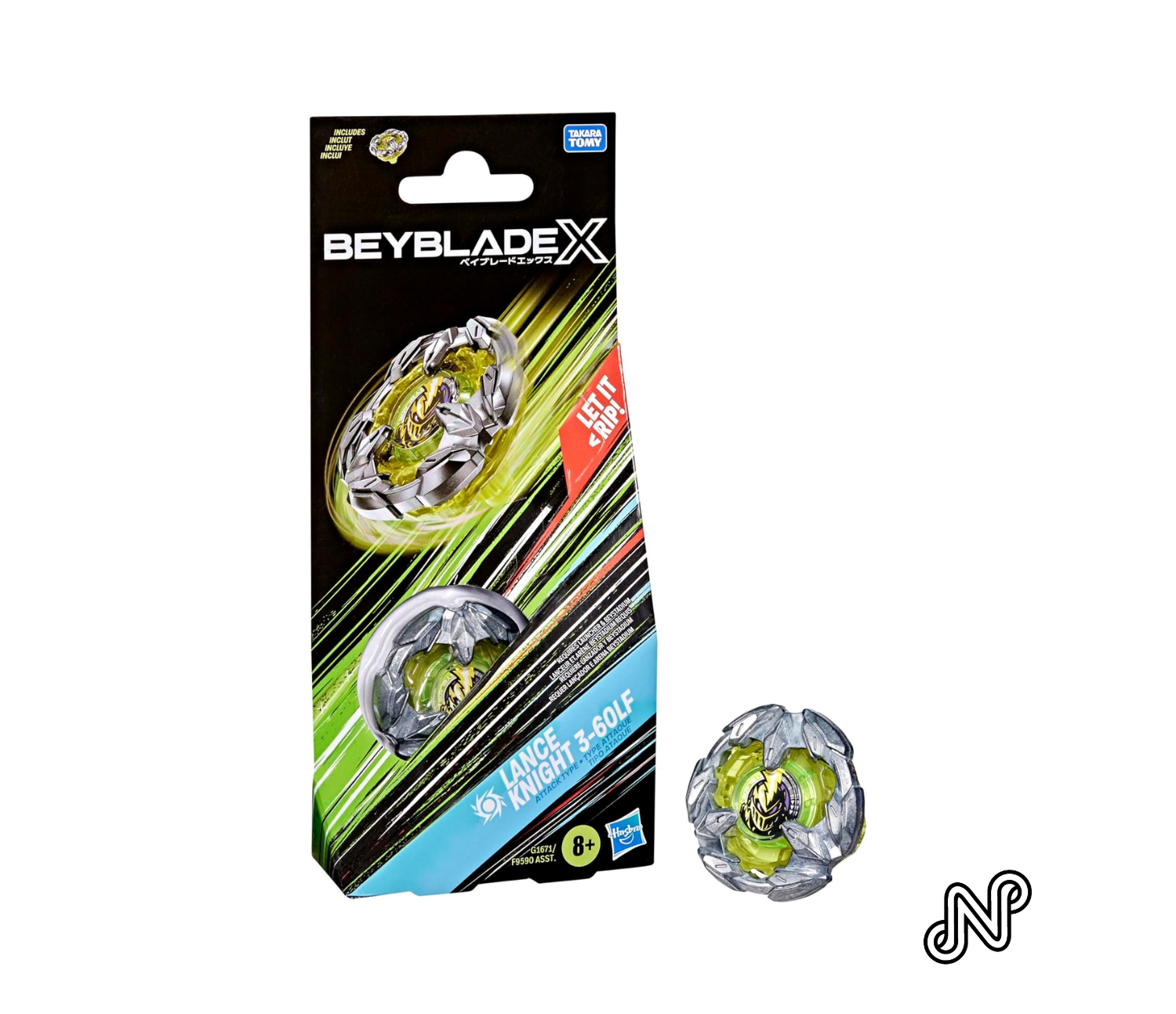 Beyblade X Lance Knight 3-60LF Booster Pack Set Attack Type
