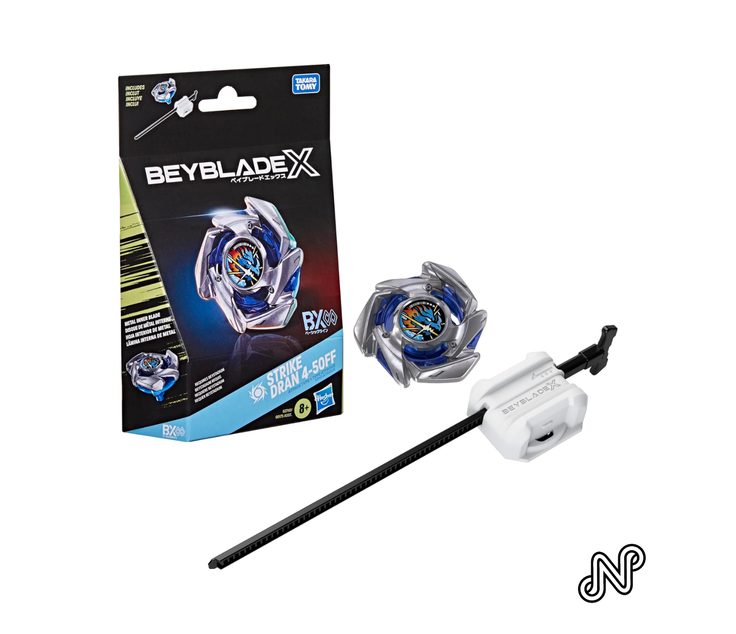 Beyblade X Strike Dran 4-50FF BX Infinity Starter Pack Set with Takara Tomy Attack Type Top and Launcher