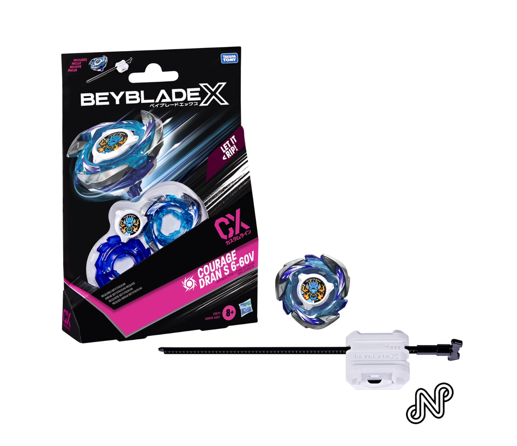 Beyblade X Courage Dran S 6-60V CX Starter pack set with Attack Type Top & Launcher