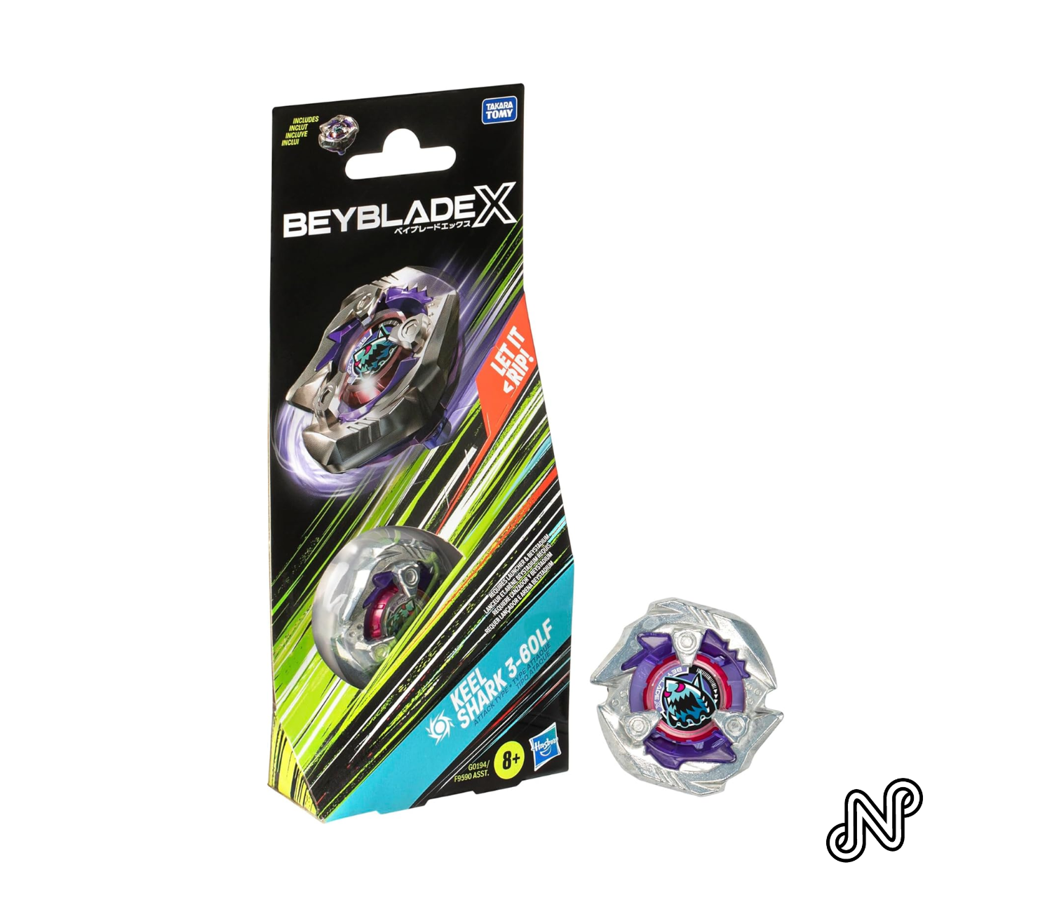 Beyblade X Keel Shark 3-60LF Booster Pack Set