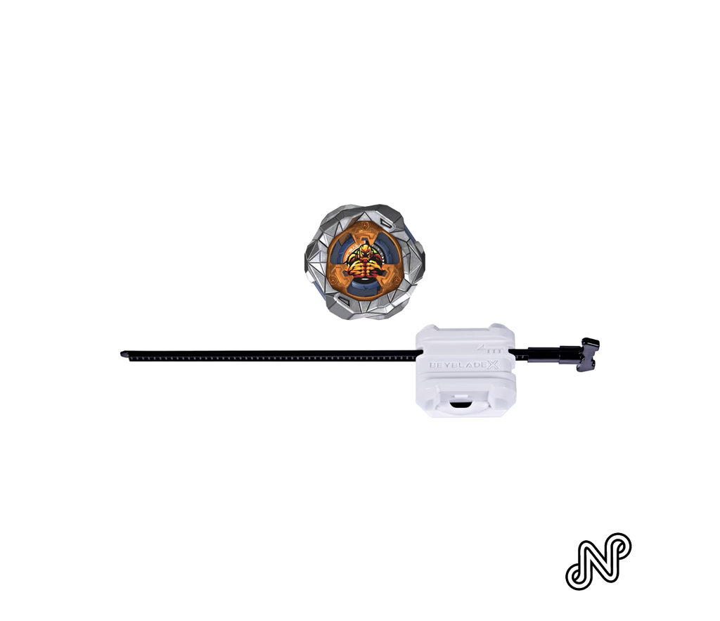 Beyblade X Rock Golem 1-60UN UX Starter Pack Set with Defense Type Top & Launcher