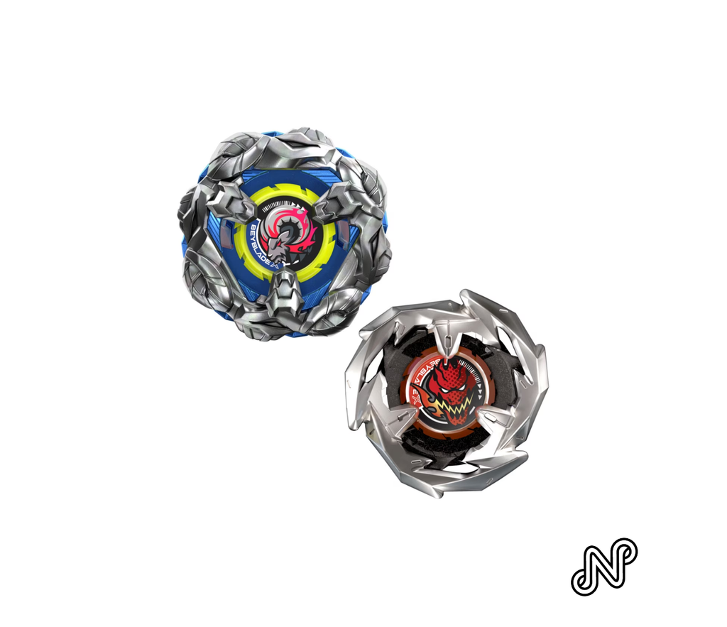 Beyblade X Tackle Goat 2-70N & Sword Dran 3-60F Dual Battling Top Pack Set