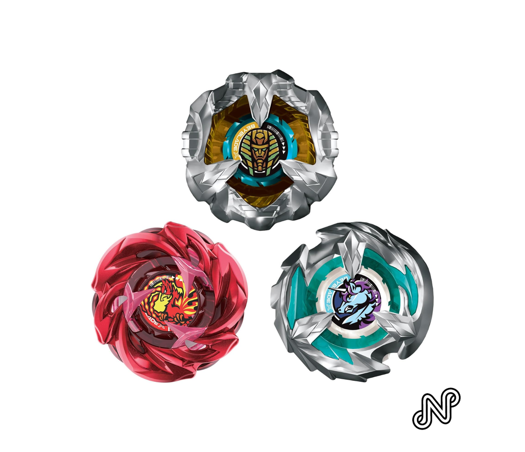 Beyblade X Yggdrasil Team Pack, 3 Takara Tomy Tops, Anime Battling Tops Game Toys