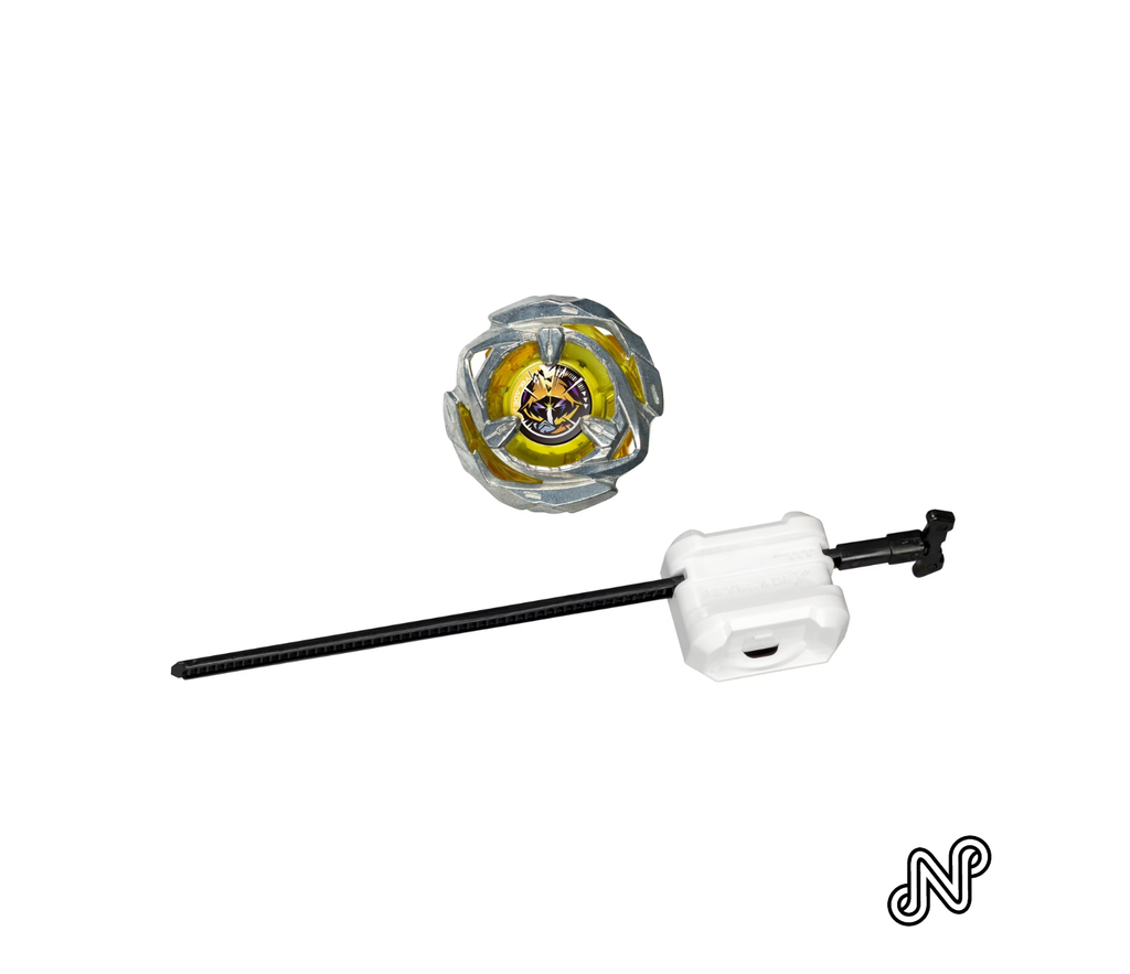 Beyblade X Arrow Wizard 4-80B Starter Pack Set with Stamina Type Battling Top & Launcher