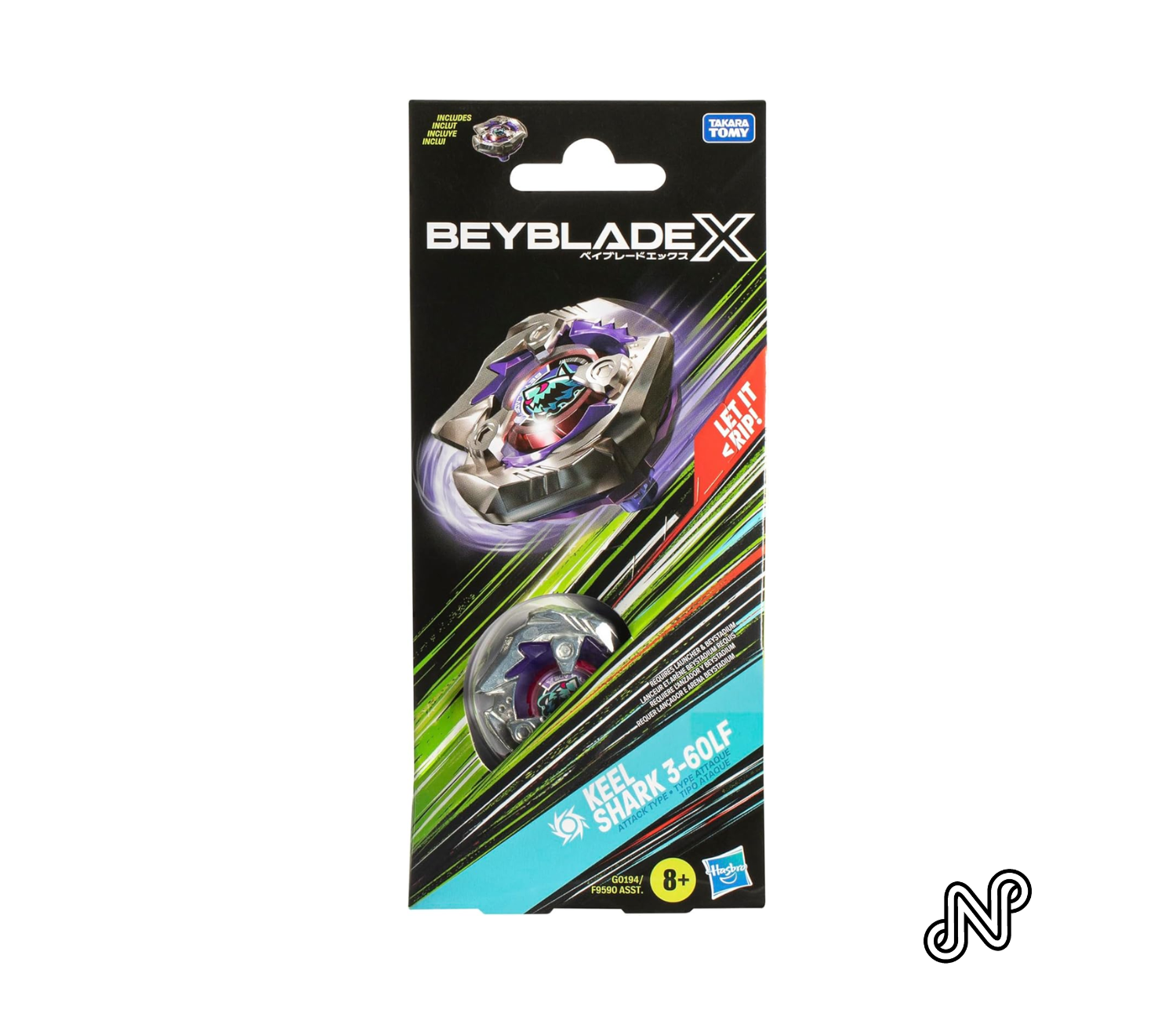 Beyblade X Keel Shark 3-60LF Booster Pack Set