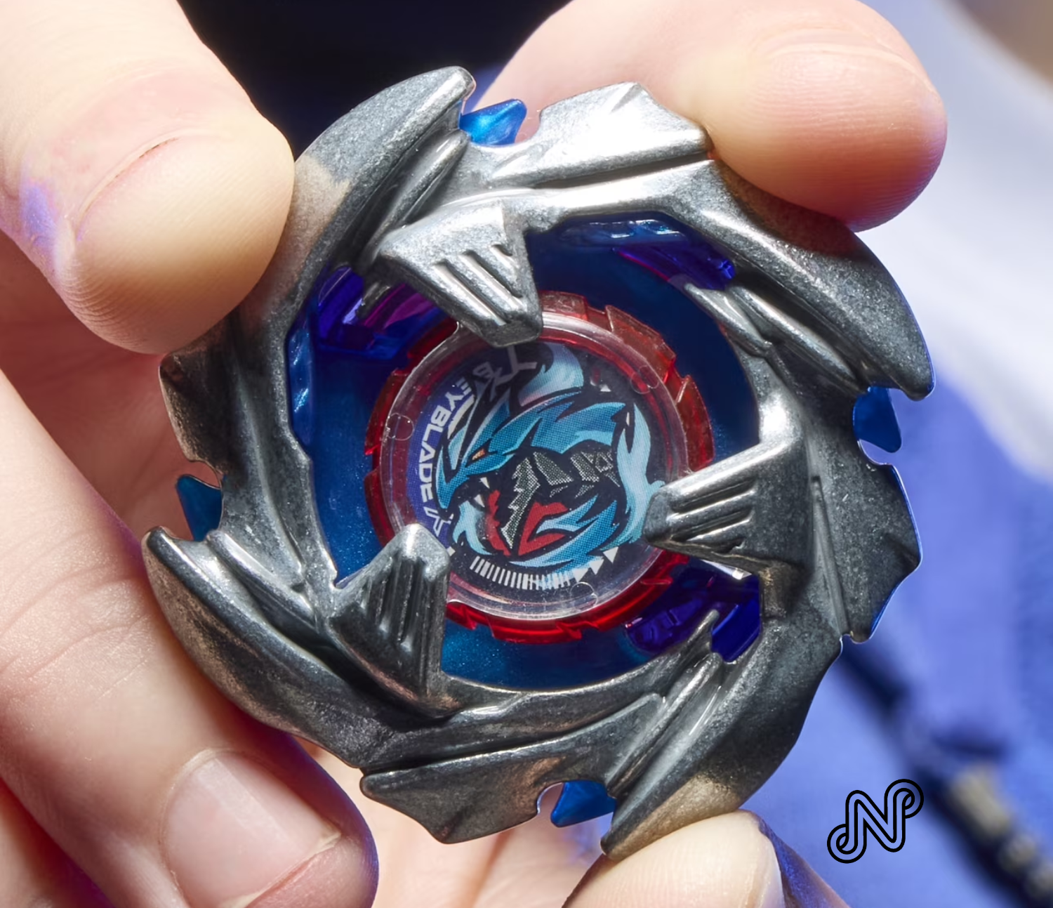 Beyblade X Cobalt Dragoon 2-60C Blue Deluxe Left-Spin String Launcher Set with Left-Spinning Top