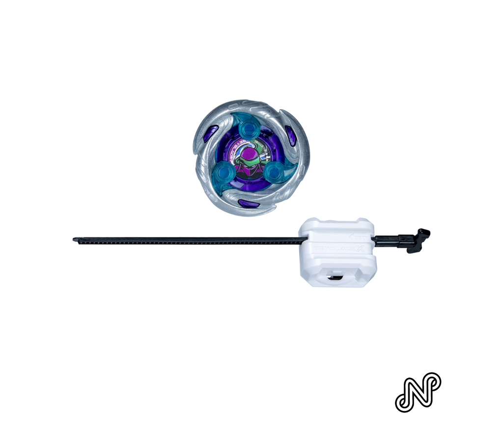 Beyblade X Shadow Shinobi 1-80MN UX Starter pack Set with Multicolor Defense Battling Top & Launcher