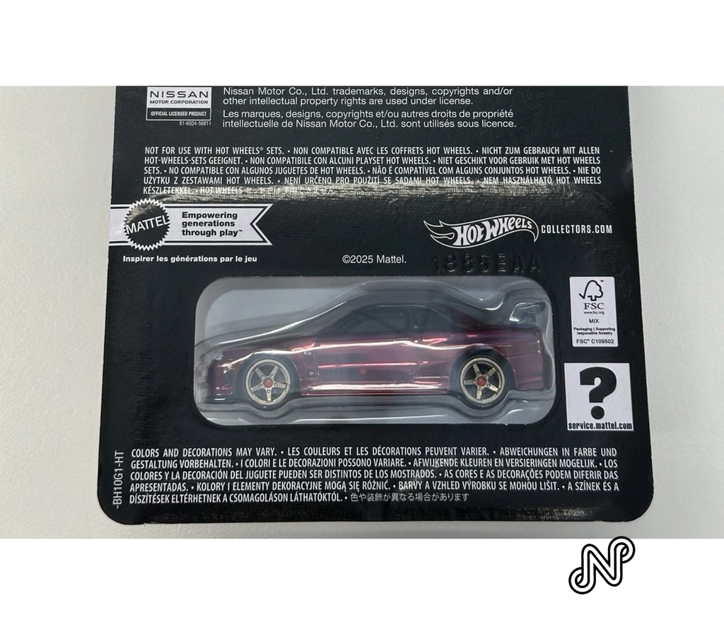 Hot Wheels Nissan Skyline GT-R (BNR34) RLC Exclusive Collectors sELECTIONs - Oxblood Red