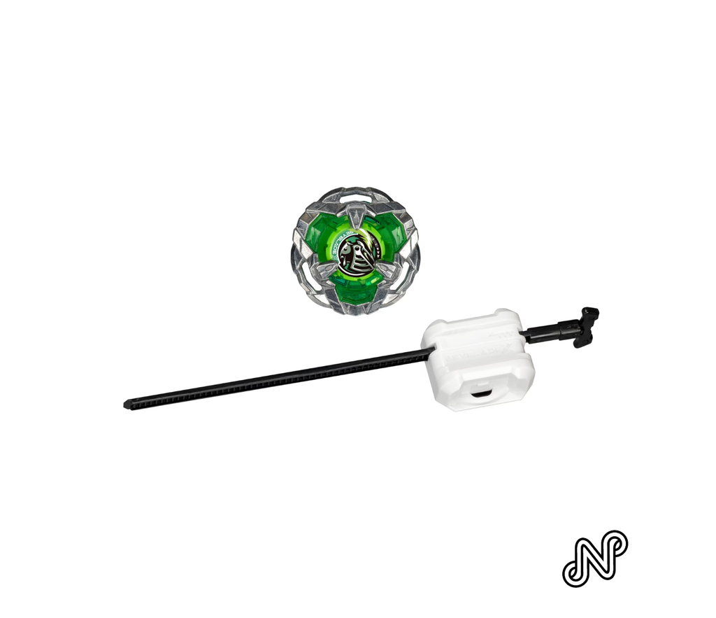 Beyblade X Helm Knight 3-80N Starter Pack Set with Defense Type Battling Top & Launcher