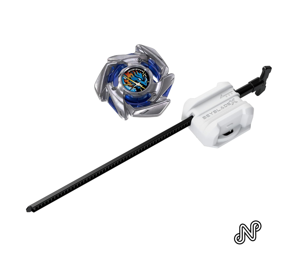 Beyblade X Strike Dran 4-50FF BX Infinity Starter Pack Set with Takara Tomy Attack Type Top and Launcher