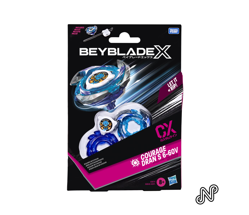 Beyblade X Courage Dran S 6-60V CX Starter pack set with Attack Type Top & Launcher