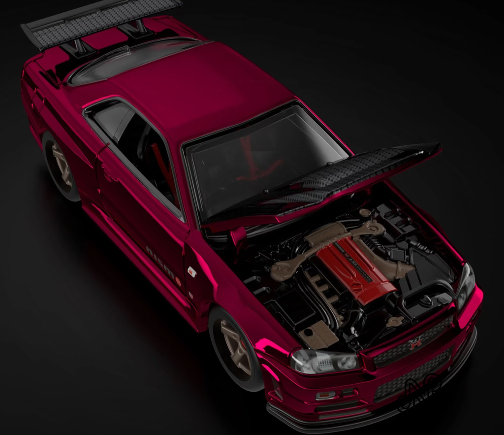 Hot Wheels Nissan Skyline GT-R (BNR34) RLC Exclusive Collectors sELECTIONs - Oxblood Red