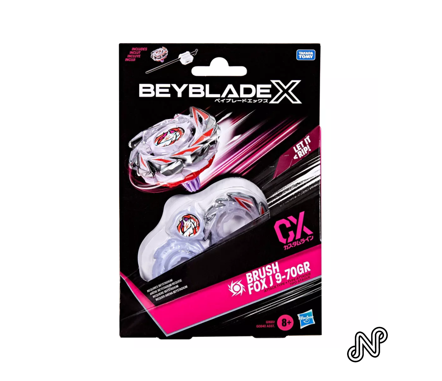 Beyblade X Brush Fox J 9-70GR CX Starter Pack Set