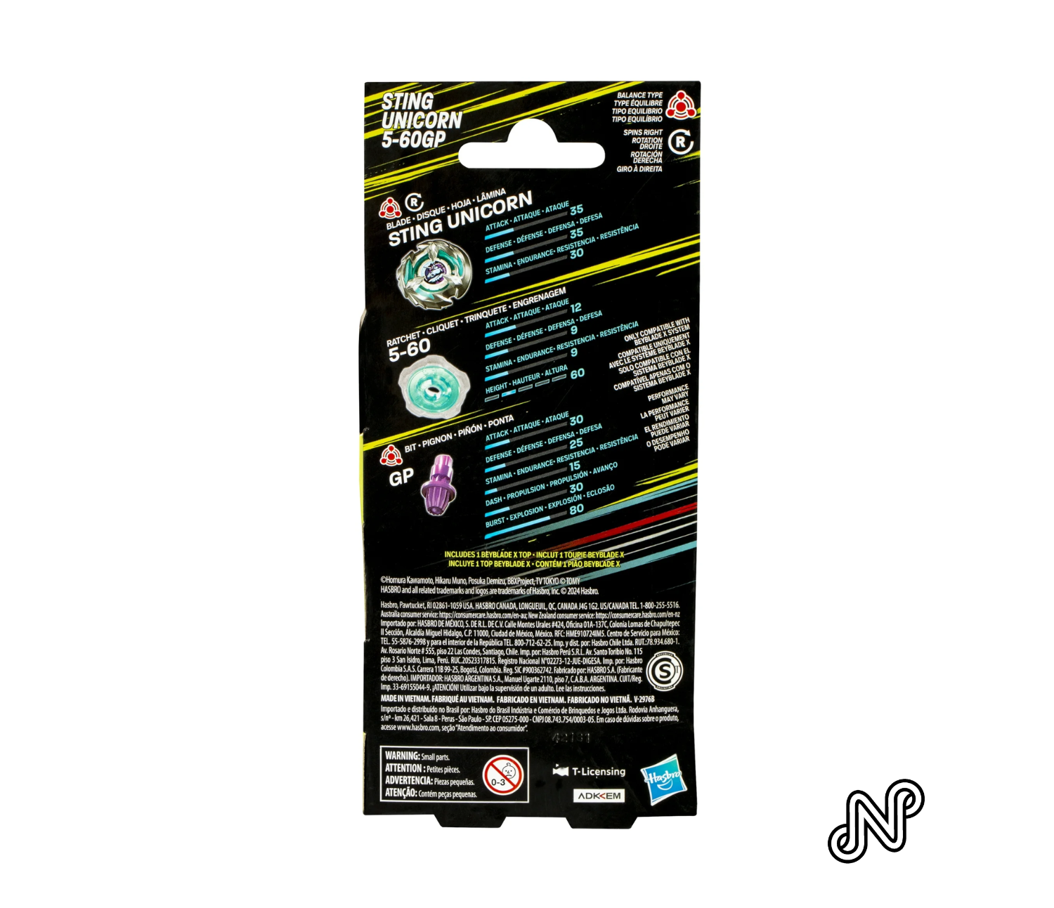 Beyblade X Sting Unicorn 5-60GP Booster Pack Set