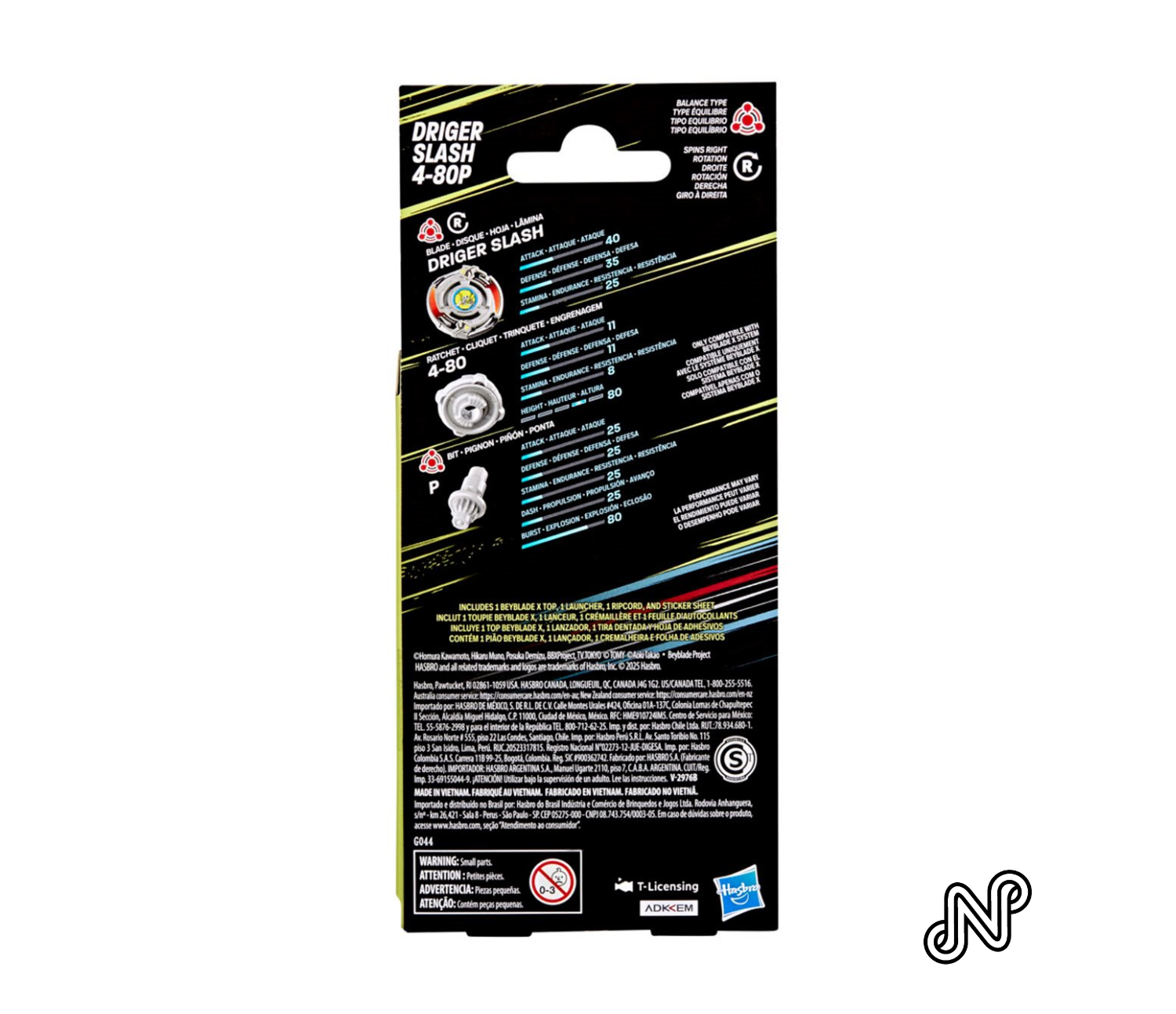 Beyblade X X-Over Project Driger Slash 4-80P Starter Pack Set