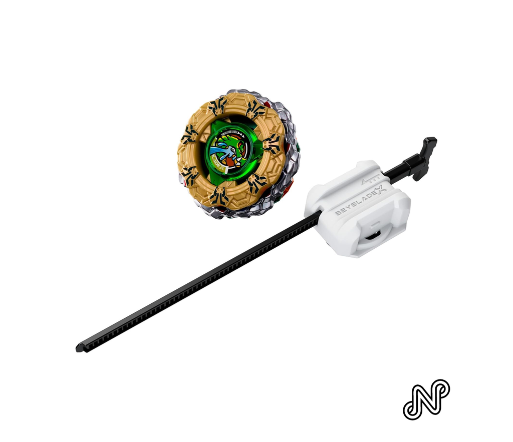 Beyblade X Tread Croc TQ 5-50GN CX Infinity Starter Pack Set Takara Tomy Attack Type Top & Launcher, Battling Game Toys