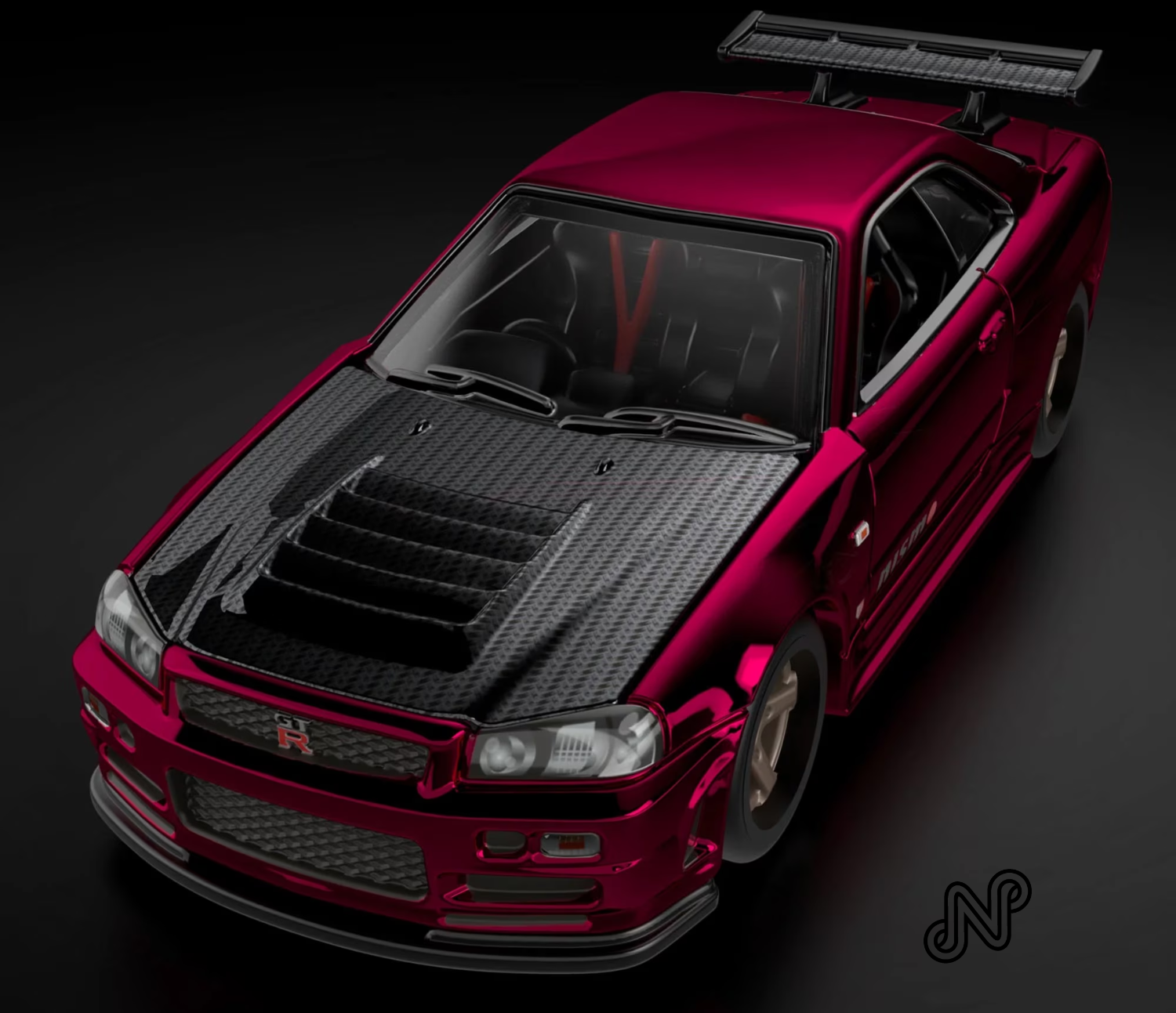 Hot Wheels Nissan Skyline GT-R (BNR34) RLC Exclusive Collectors sELECTIONs - Oxblood Red